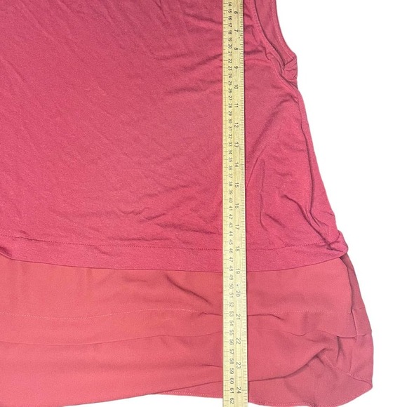 Vince Camuto Pink Viscose Layered Tank Size XL - Picture 7 of 8